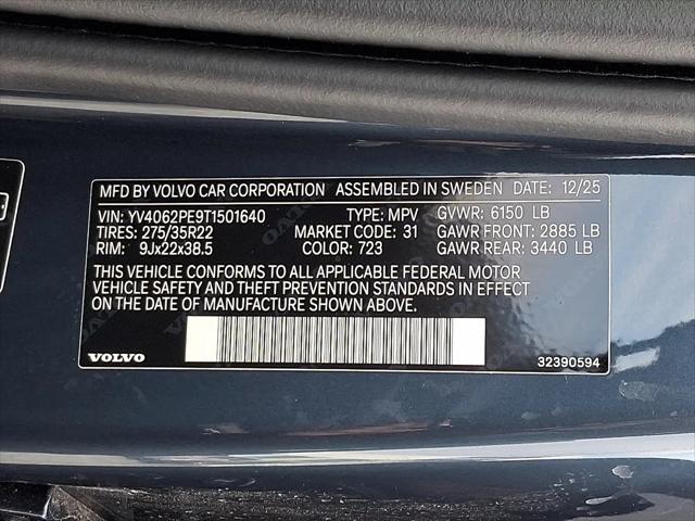 2026 Volvo XC90 Plus, B6 AWD Gas (mild hybrid), Gasoline, Bright, 7 Seats