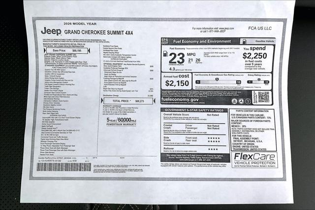 2026 Jeep Grand Cherokee Summit 4x4