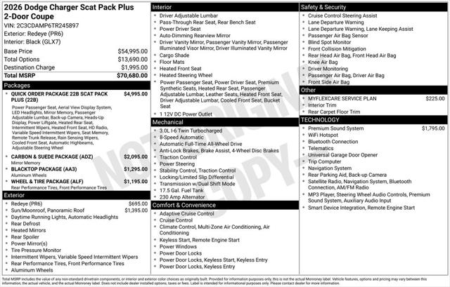 2026 Dodge Charger Scat Pack Plus 2-Door AWD