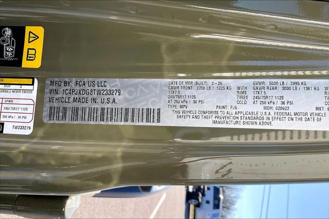 New 2026 Jeep Wrangler Sport For Sale in Millington, TN