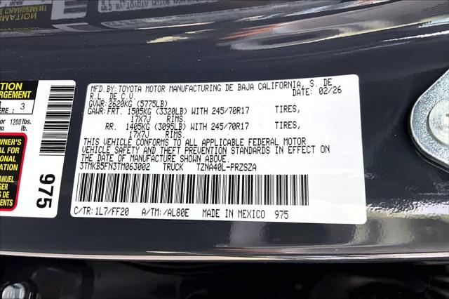 2026 Toyota Tacoma SR5