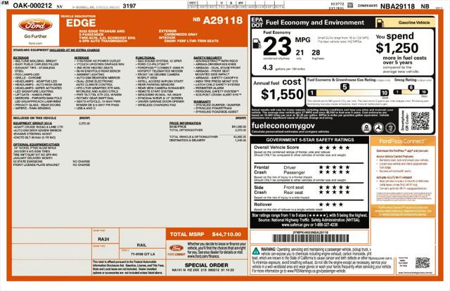 Used 2022 Ford Edge Titanium For Sale in Muscle Shoals, AL