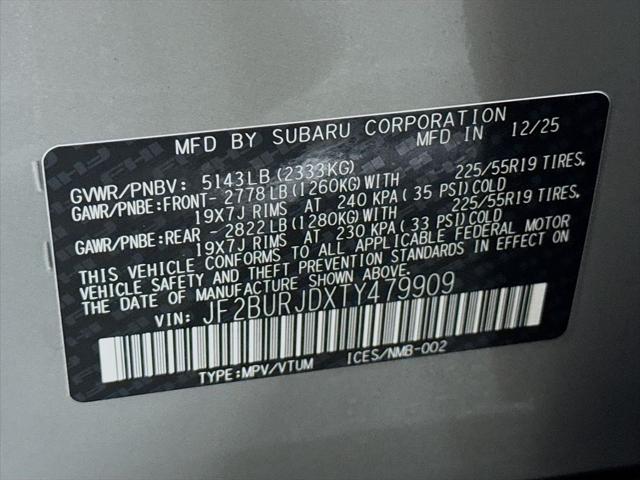 2026 Subaru Outback Touring XT