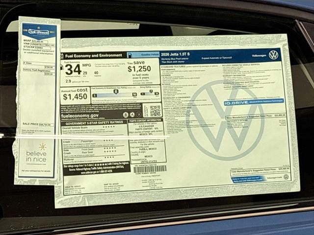 2026 Volkswagen Jetta S