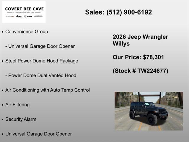 2026 Jeep Wrangler 4-Door Willys 4x4