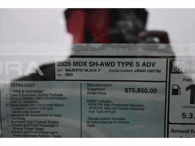 2026 Acura MDX Type S Advance Package