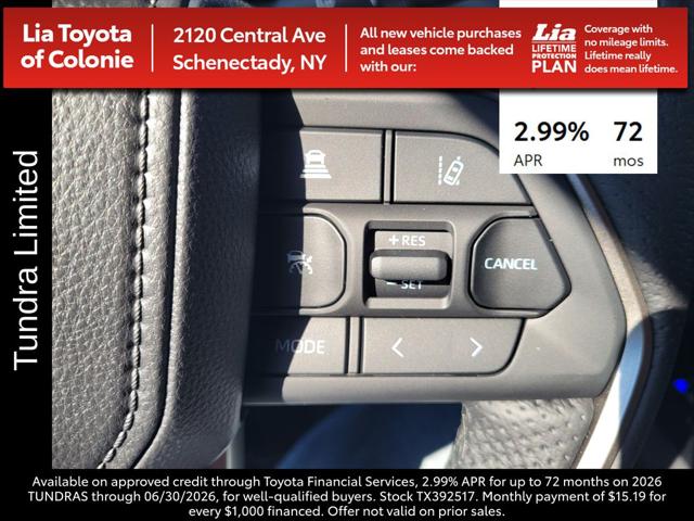 2026 Toyota Tundra Limited CrewMax 5.5' Bed