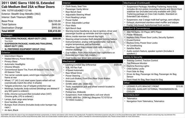 2011 GMC Sierra 1500 SL