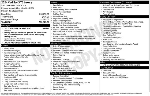 2024 Cadillac XT6 AWD Luxury