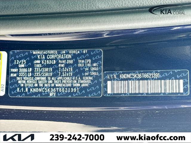 2026 Kia Carnival MPV EX