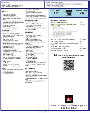 2010 Dodge Grand Caravan SE