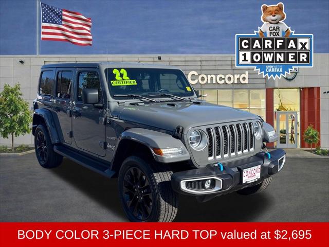 2022 Jeep Wrangler 4xe Unlimited Sahara 4x4 for sale in Concord, NH