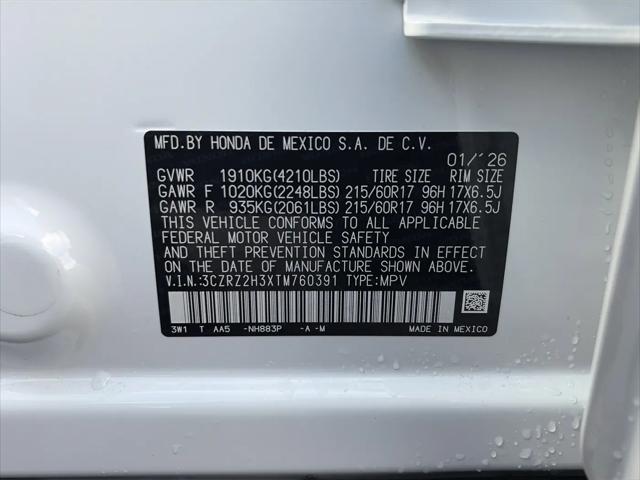 2026 Honda HR-V AWD LX
