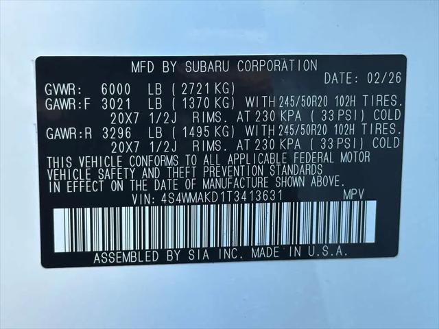 2026 Subaru Ascent Touring 7-Passenger