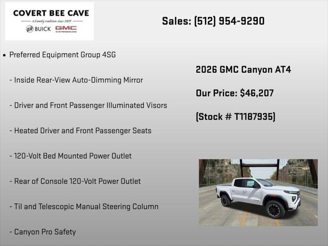 2026 GMC Canyon AT4, 4WD