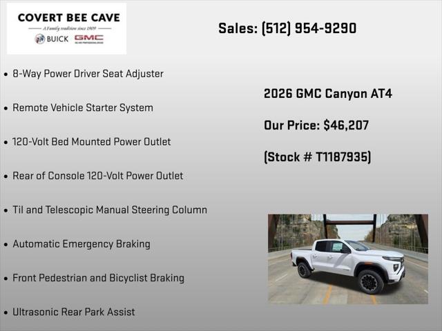 2026 GMC Canyon AT4, 4WD