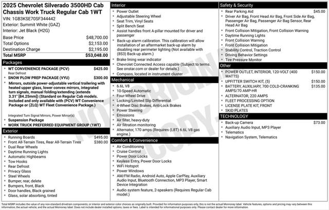 2025 Chevrolet Silverado 3500HD Work Truck