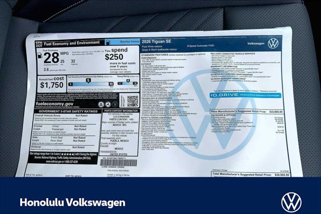 2026 Volkswagen Tiguan SE