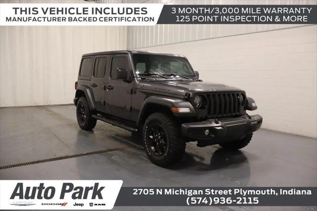 2022 Jeep Wrangler Unlimited Willys 4x4 for sale in PLYMOUTH, IN