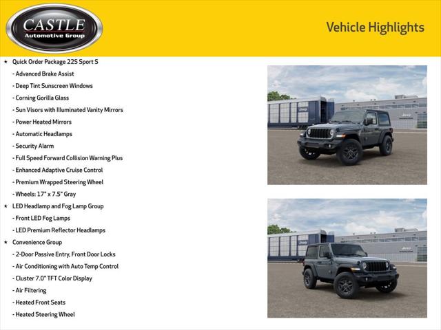 2026 Jeep Wrangler WRANGLER 2-DOOR SPORT S