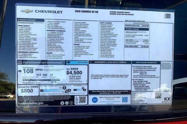 2026 Chevrolet Equinox RS, FWD
