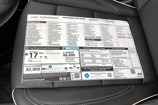 2026 Chevrolet Suburban Premier, RWD
