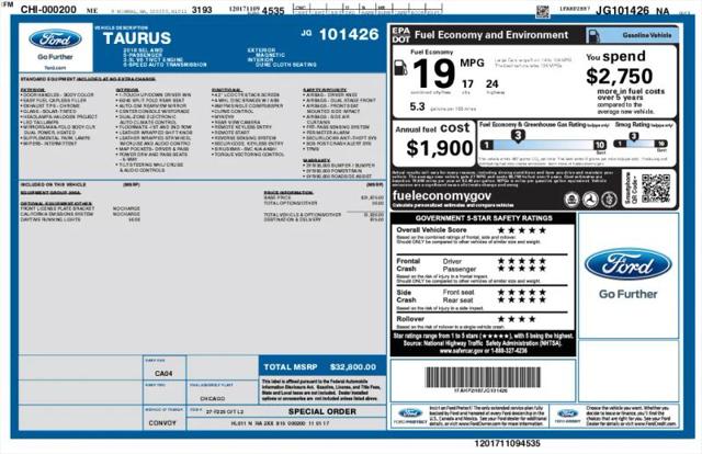 2018 Ford Taurus SEL