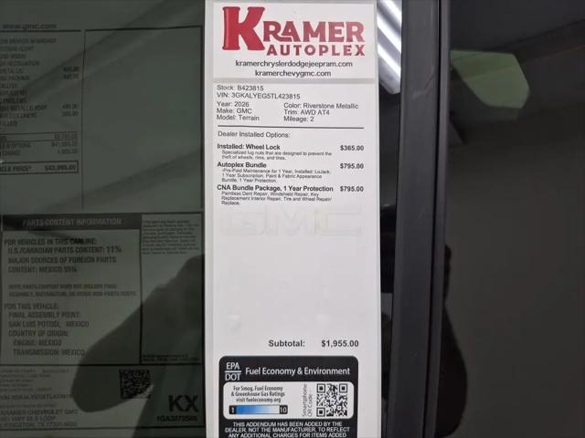2026 GMC Terrain AWD AT4