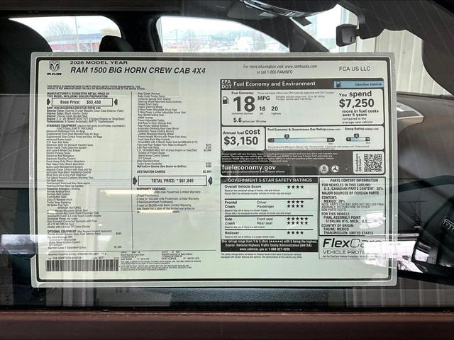 2026 Ram 1500 Big Horn Crew Cab 4x4 57 Box