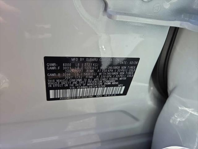 2026 Subaru Ascent Onyx Edition Touring