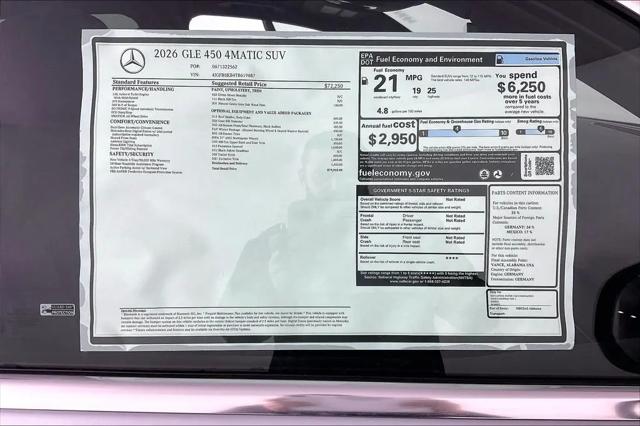 2026 Mercedes-Benz GLE GLE 450 4MATIC