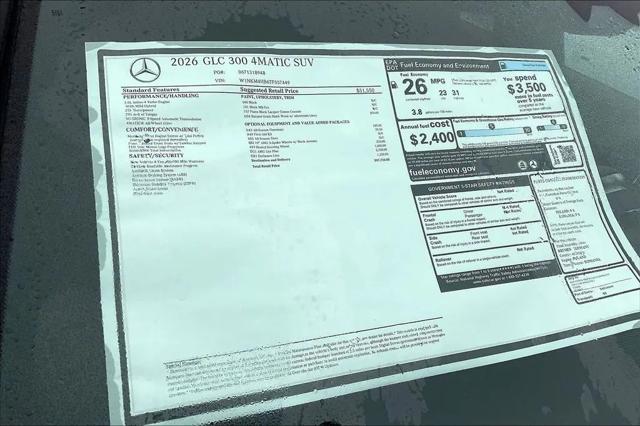 2026 Mercedes-Benz GLC GLC 300