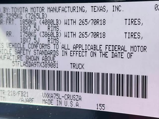2026 Toyota Tundra SR5 Double Cab 6.5' Bed