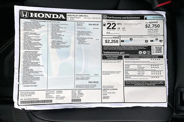 2026 Honda Pilot EX-L