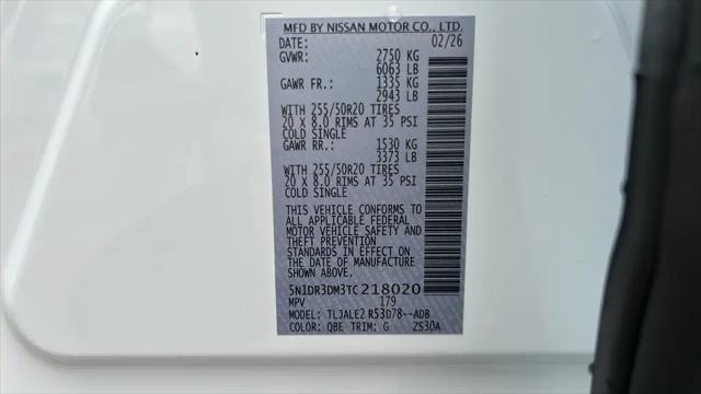 2026 Nissan Pathfinder Platinum