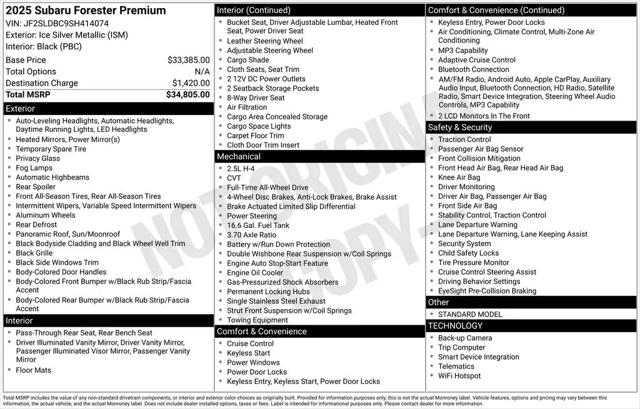 2025 Subaru Forester Premium