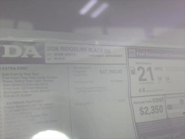 2026 Honda Ridgeline Black Edition