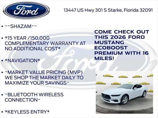 2026 Ford Mustang EcoBoost Premium Fastback