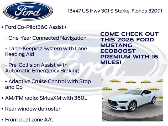2026 Ford Mustang EcoBoost Premium Fastback