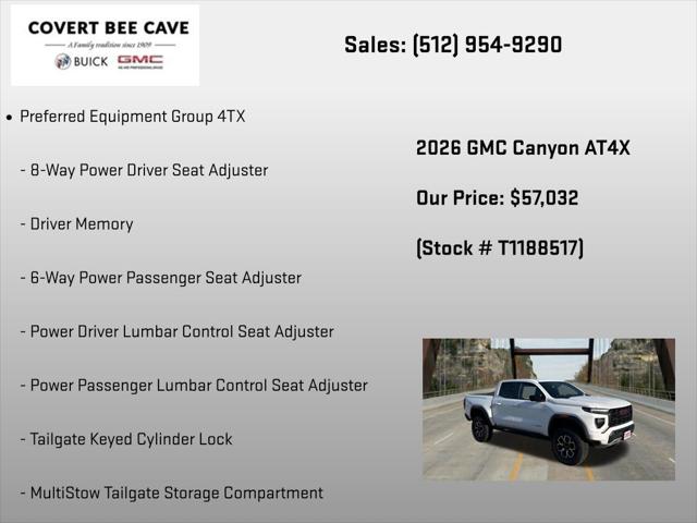 2026 GMC Canyon AT4X, 4WD