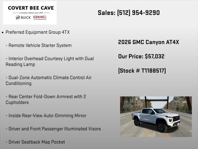 2026 GMC Canyon AT4X, 4WD