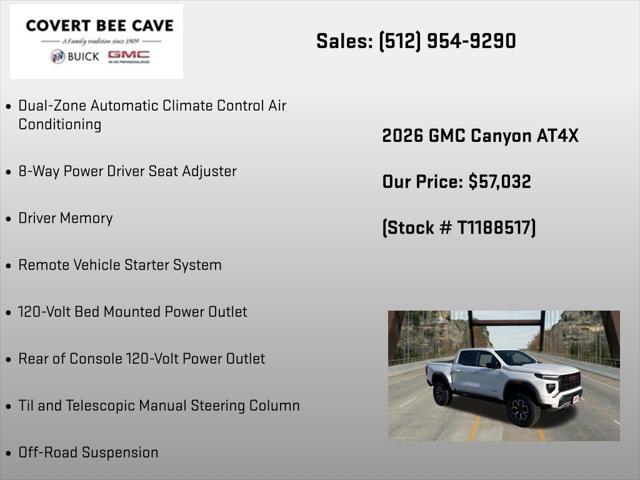 2026 GMC Canyon AT4X, 4WD