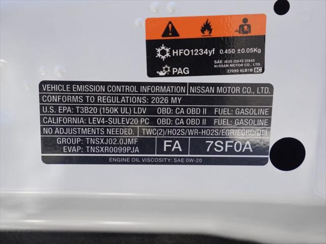 2026 Nissan Sentra SR