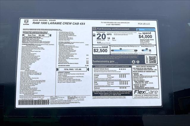 2026 Ram 1500 Laramie Crew Cab 4x4 5'7" Box