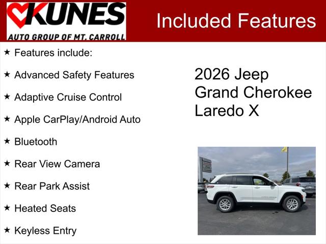 2026 Jeep Grand Cherokee GRAND CHEROKEE LAREDO X 4X4 2026 Jeep Grand Cherokee GRAND CHEROKEE LAREDO X 4X4