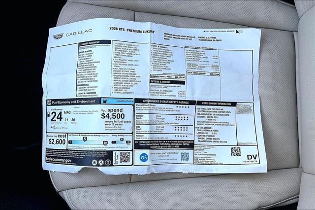 2026 Cadillac CT5 Premium Luxury RWD