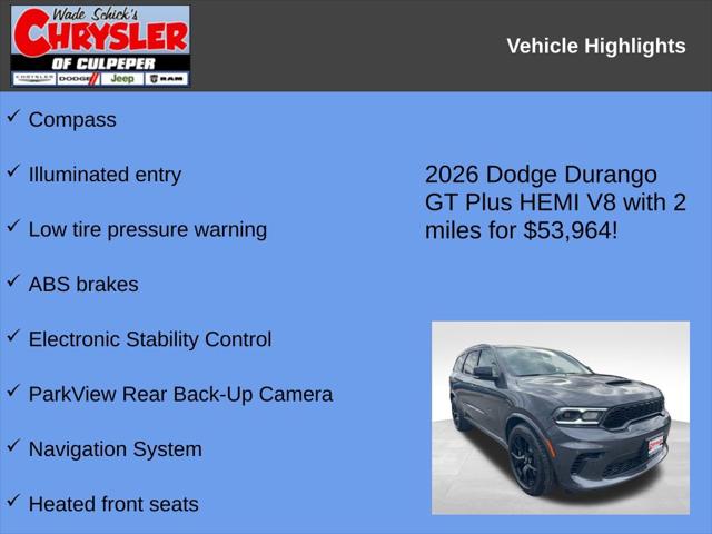 2026 Dodge Durango GT Plus HEMI V8