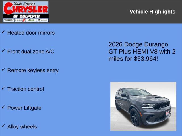 2026 Dodge Durango GT Plus HEMI V8