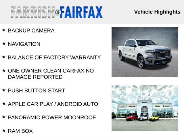 2025 RAM 1500 Limited Crew Cab 4x4 57 Box 2025 RAM 1500 Limited Crew Cab 4x4 57 Box