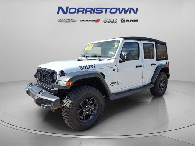 2024 Jeep Wrangler 4-Door Willys 4x4 2024 Jeep Wrangler 4-Door Willys 4x4